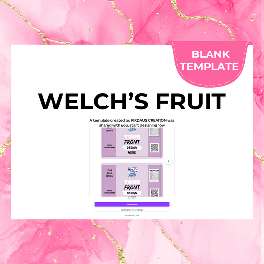 Welch's Fruit Snack Template