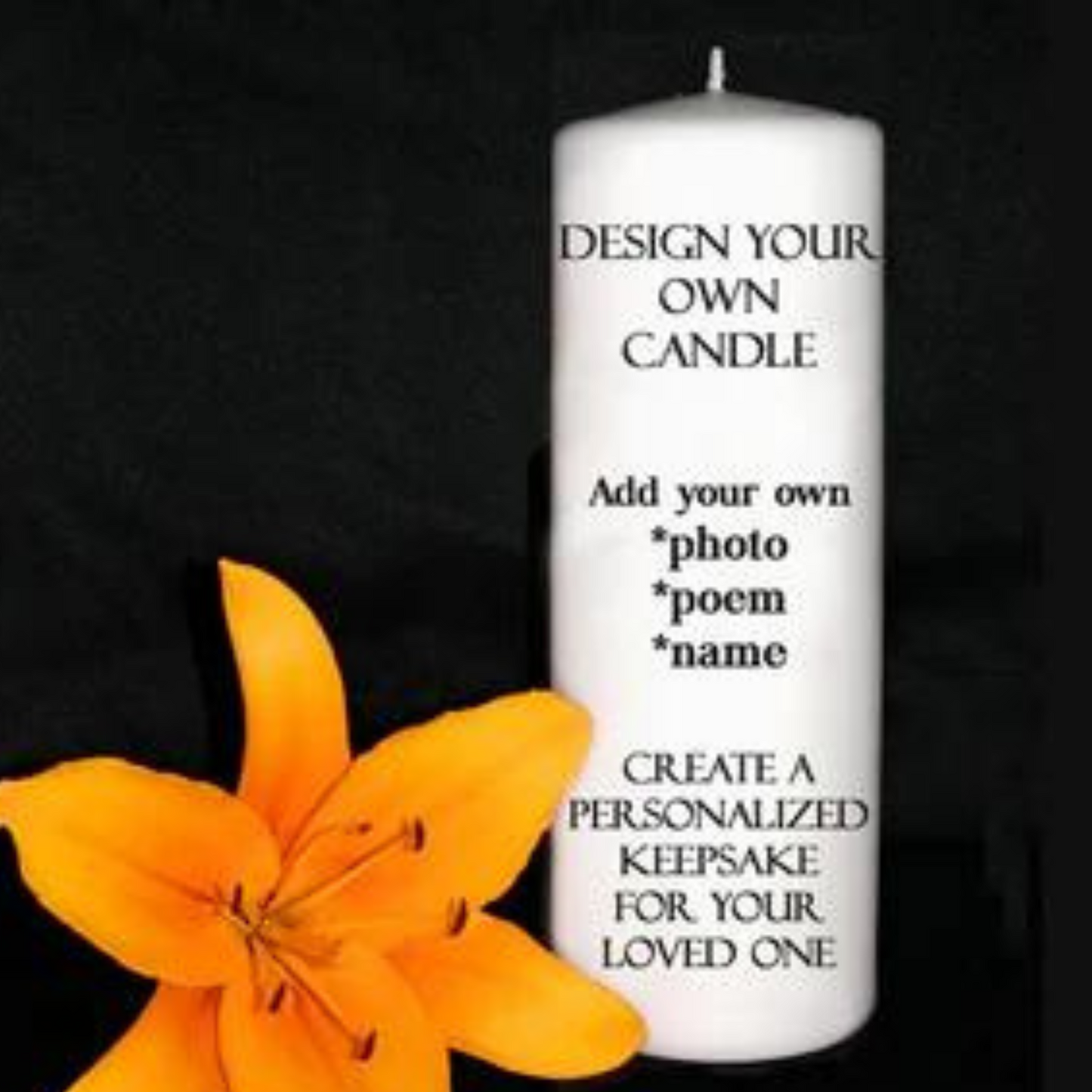 Personalized Photo Candle