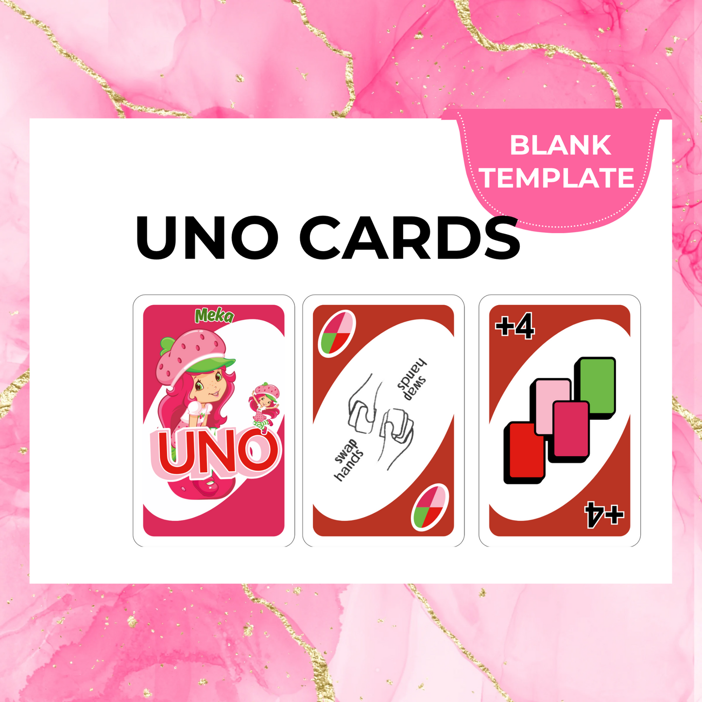 UNO Card Template