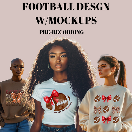 How to Create your very own Football Templet Design using Etsy and Canva for Beginners w/Bouns Custom Mockup