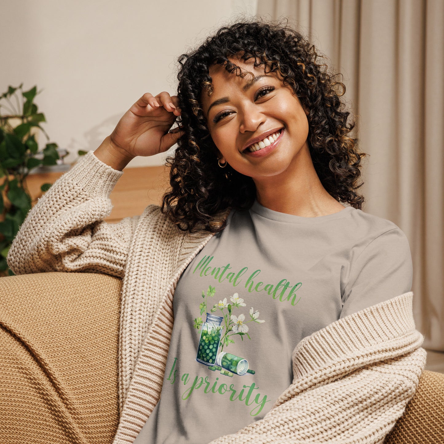 MENTAL HEALTH IS A PRIORITY WOMEN’S RELAXED T-SHIRT